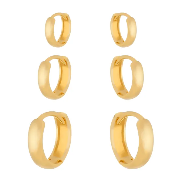 Trio Dourado de Argolinhas